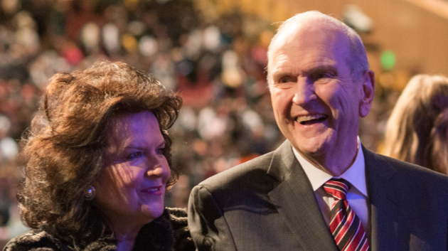 President Russell M. Nelson and Sister Wendy Nelson visiting the BYU-Idaho Center.