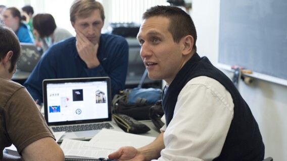 Advanced Graphic Design students in a class taught by Brian Memmott dealing with how a user interacts with a product.