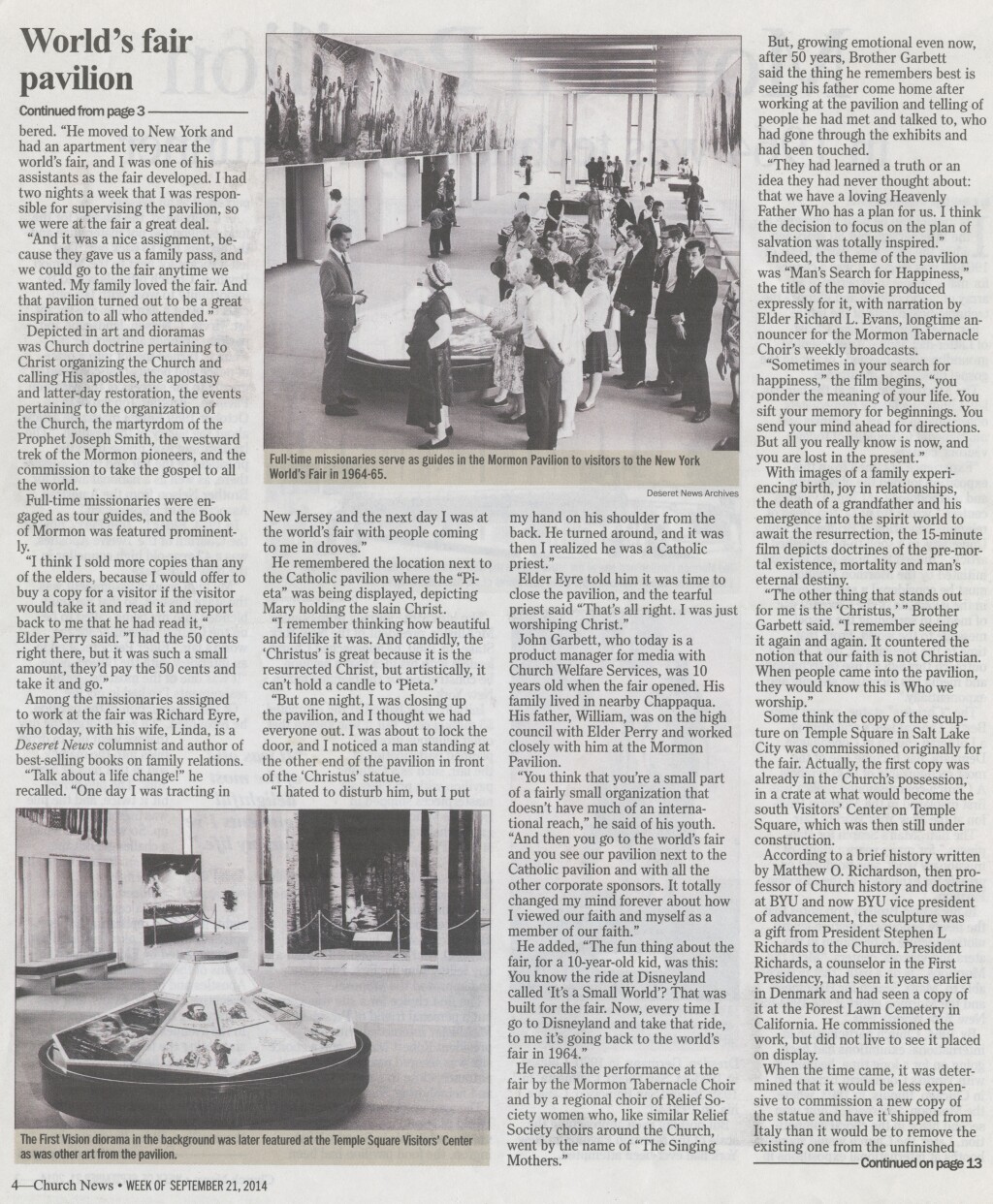 Mormon Pavilion in 1964 was technology forerunner