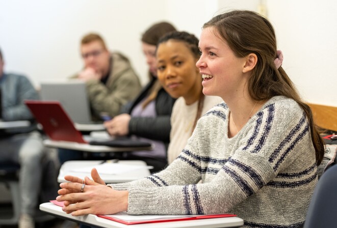 Social Work practice class taught by Grover Wray.