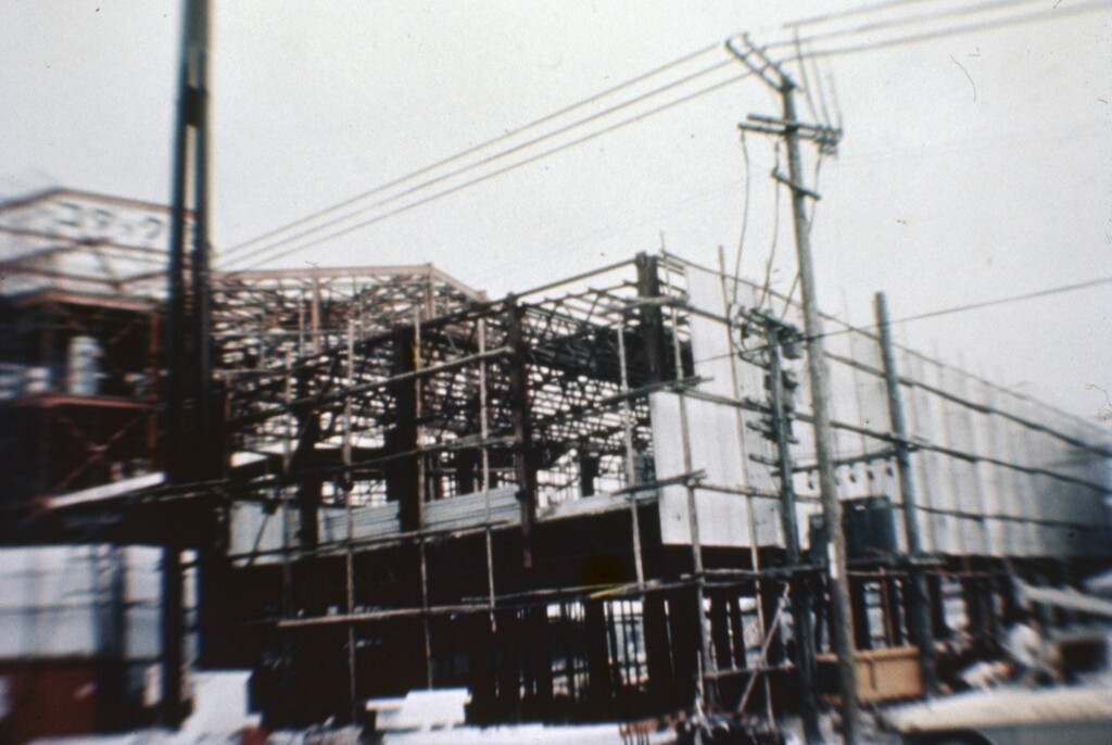 Construction of Mormon Pavilion