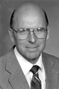 Black and white portrait photo of Dean Sorensen.