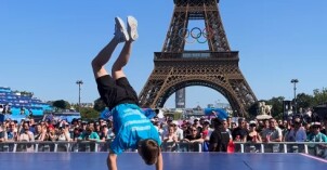 Porter Ballard performing at the 2024 Paris Olympic Games. Photo credit: International Jump Rope Union