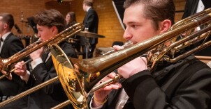 Trombone Players in the Symphony Band Concert
