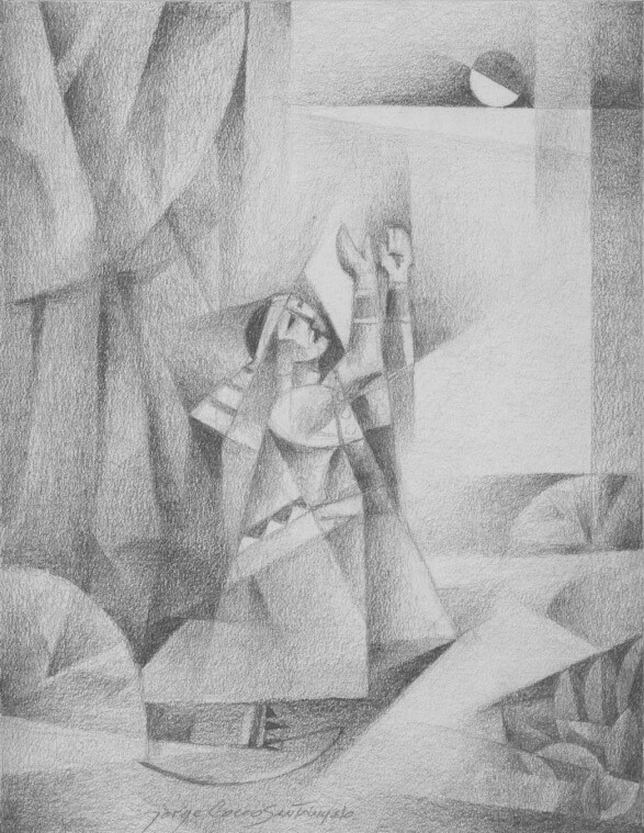 The Prayer of Enos, Graphite Study #1, 2019