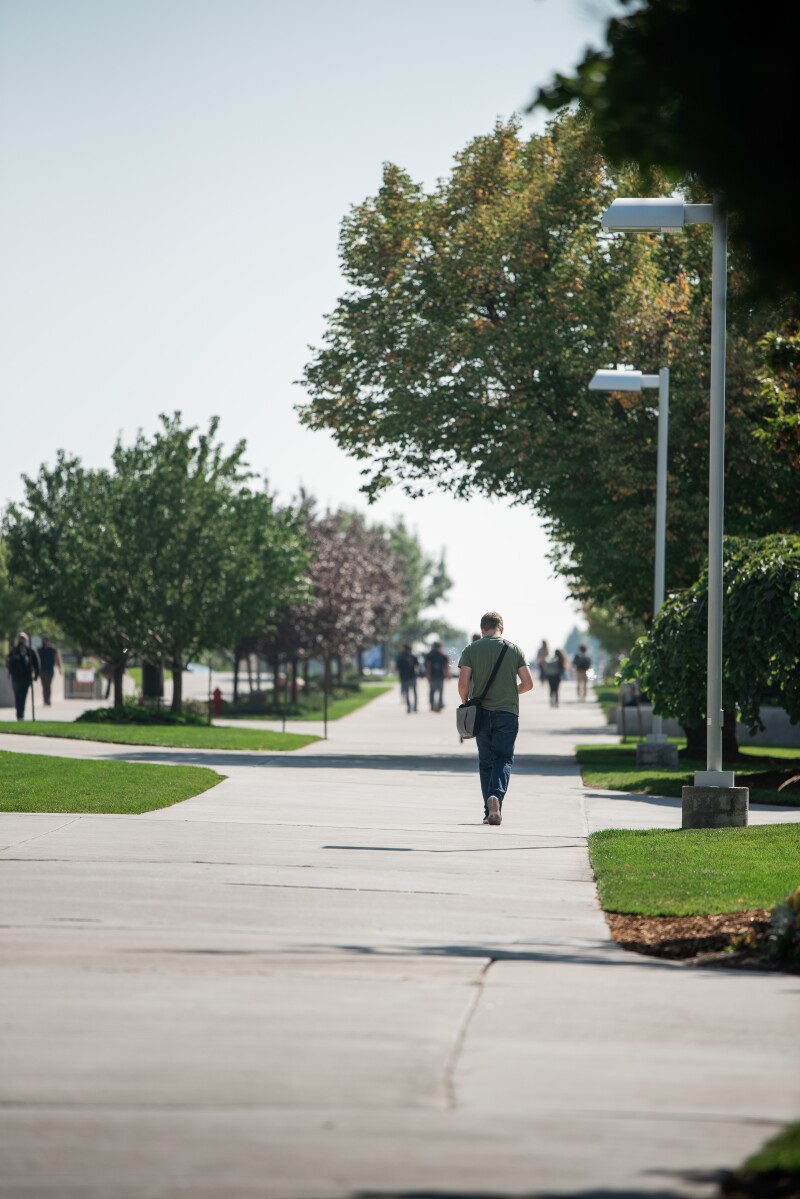 Students around campus on the first day of the fall 2021 semester at BYU-Idaho.