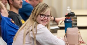 BYU-Idaho students attend a 30-minute institute class with special needs students.