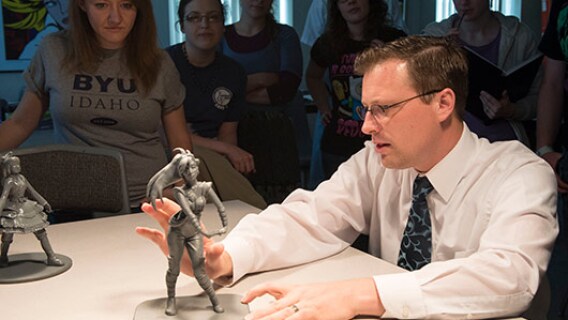 A Fine Arts professor explains figurines and other 3D sculptures.