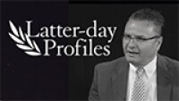 Latter-day Profiles promo with man speaking.