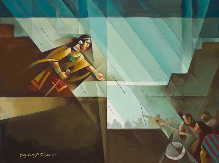 Samuel at the Wall, Oil, 2019