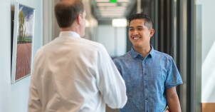 Cody Wong at the International Services Office