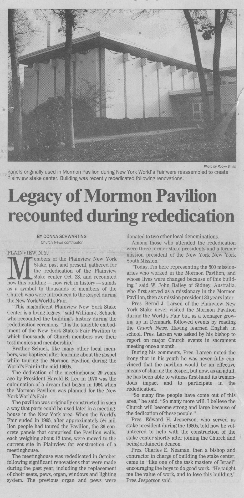 Church News, Dec. 4, 1999 2, Expo