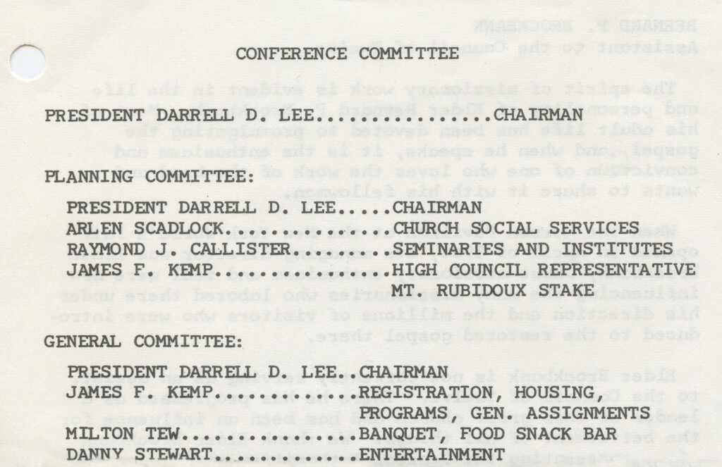 Conference Committee