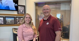 Jim Lawrence at Radio Station