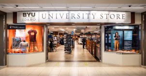 Photos of the interior of the BYU-I Bookstore