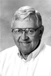 Black and white portrait photo of Ed Malstrom.