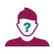 Outline of a person with a question mark