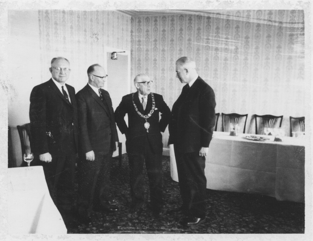 Elder Brockbank with Dignitaries