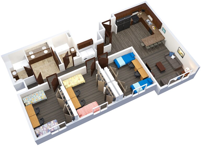 3 bedroom floor plan