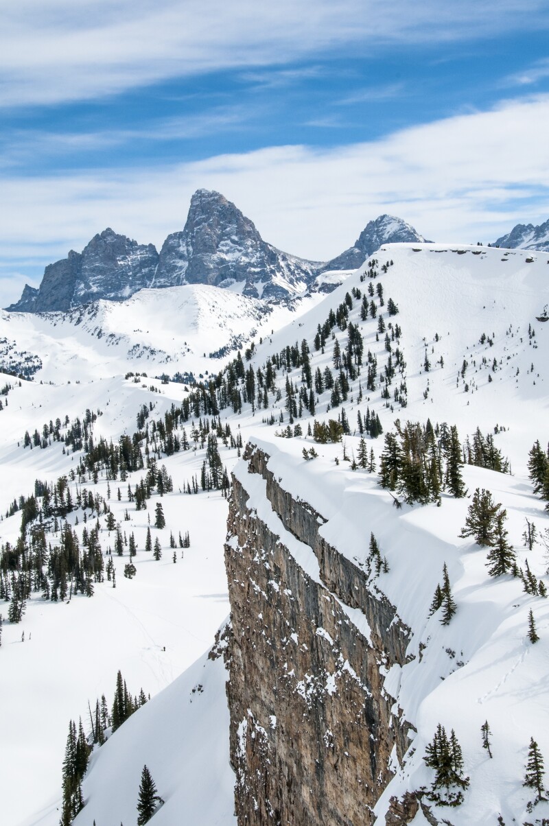 Photographs taken on Grand Targhee during the snowboarding class.