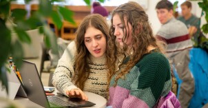 BYU-Idaho students in the library on the first day of winter semester