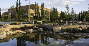 The Spencer W. Kimball Adminstrative and Student Services Building.