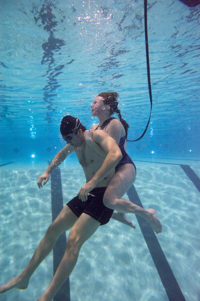 Students at BYU-Idaho tryout to become lifeguards for the Winter 2017 semester. Lifeguards who are hired for two consecutive semesters no longer need to tryout and can remain lifeguards as long as they like, while they are students.