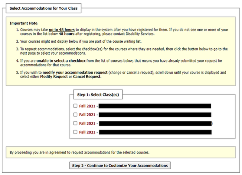 Step 1 of how to make a request