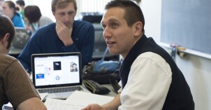 Advanced Graphic Design students in a class taught by Brian Memmott dealing with how a user interacts with a product.