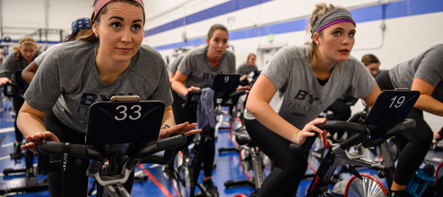 Cycling Class at the Fitness Center at BYU-Idaho