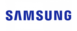 A logo for Samsung.