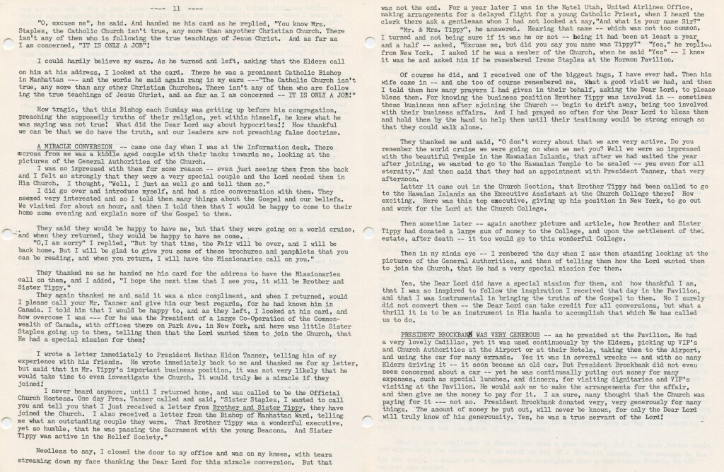 Pgs.11&12-Remembrances of the Mormon Pavilion- A Catholic Bishop, A Miracle Conversion, Elder Brockbank was Very Generous.jpg