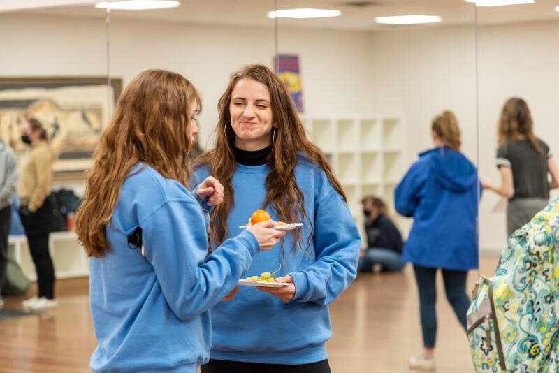 Dance Society holds a meeting for BYU-I's Dance majors.