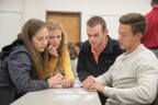 BYU-Idaho students at a Biology Class.