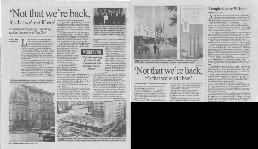 Church News, June 12. 2004 pg 1-2