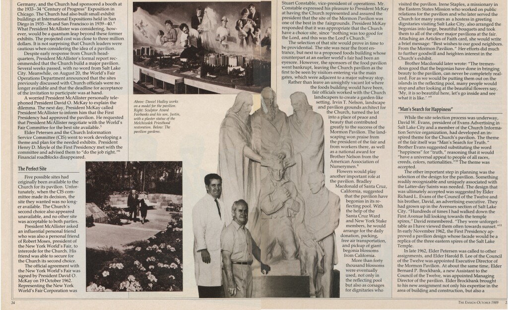 The Legacy of the Mormon Pavilion pg24-25