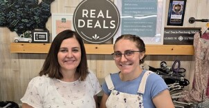 Owner Stacey Hansen (left) and her manager (right) at Real Deals in Rexburg. | Photo Credit: Natalia Hepworth
