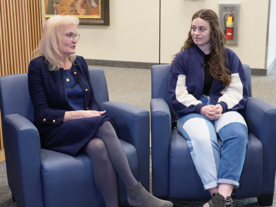 Elaine Wagner and Annaka McClelland talk about the Math Department