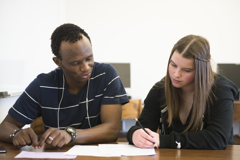 Students can receive helpful feedback on any phase of the writing process in the Writing Center.