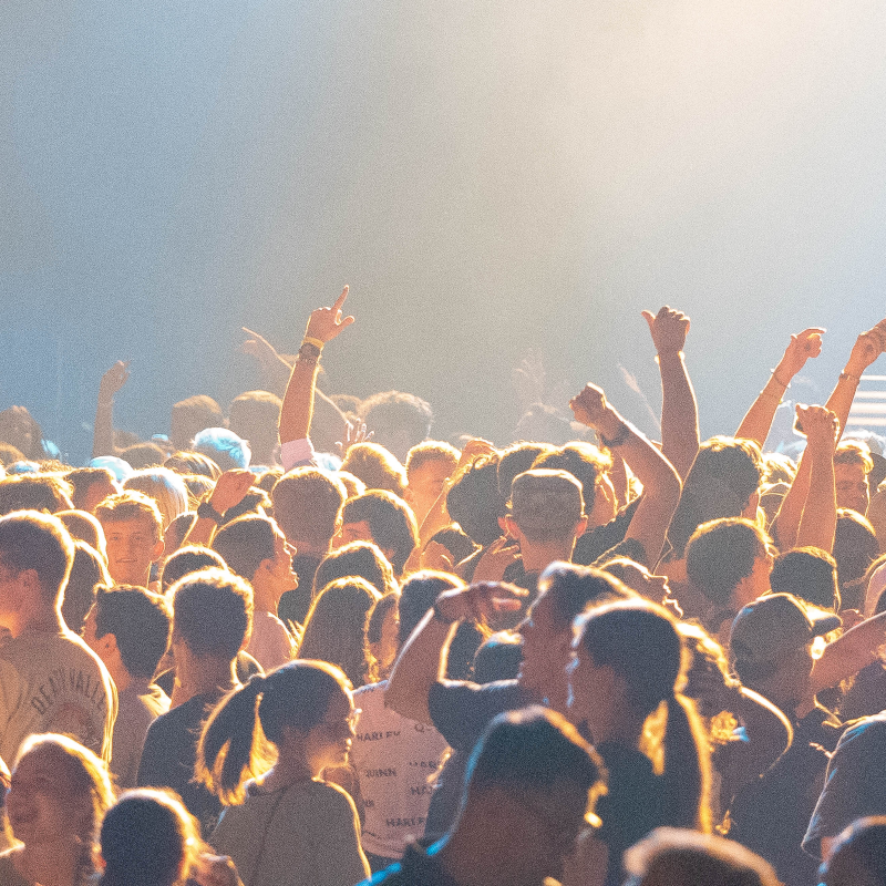 Students gather for I-Night, a celebration to kick off the start of a semester.