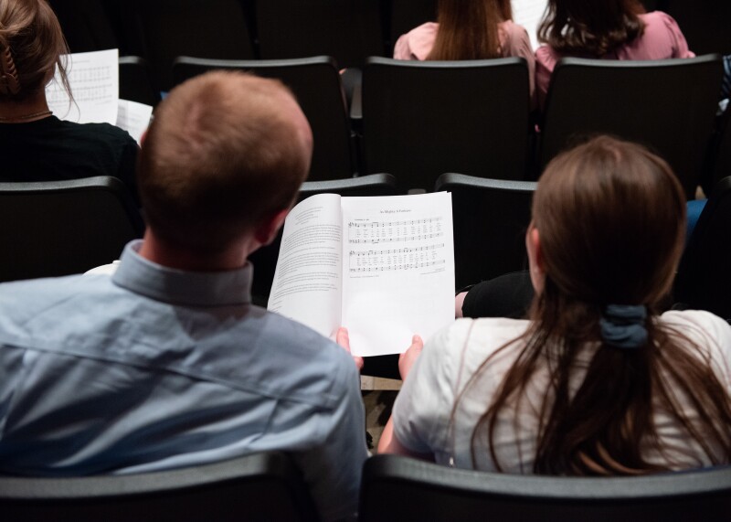 Hymn Festival held at the Barrus Concert Hall in the Snow Performing Arts Center.