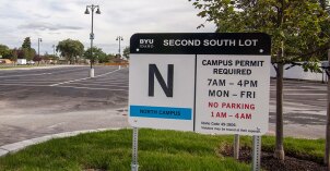 parking lot sign