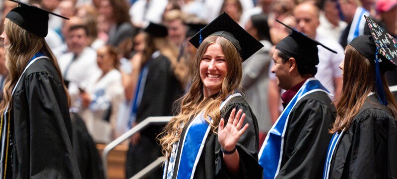 Graduates in their regalia