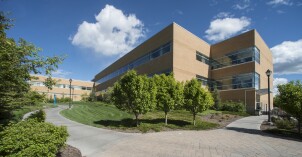 Image of the Thomas E Ricks Building, where many psychology classes take place.