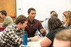 Todd Kelson teaches Biology students about Genetics and Molecular Biology.