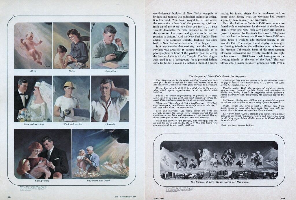 The Improvement Era, April 1965, pg. 294 and 295 joined