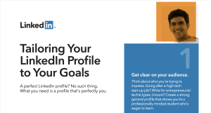 An image of a LinkedIn article about Tailoring Your LinkedIn Profile to Your Goals