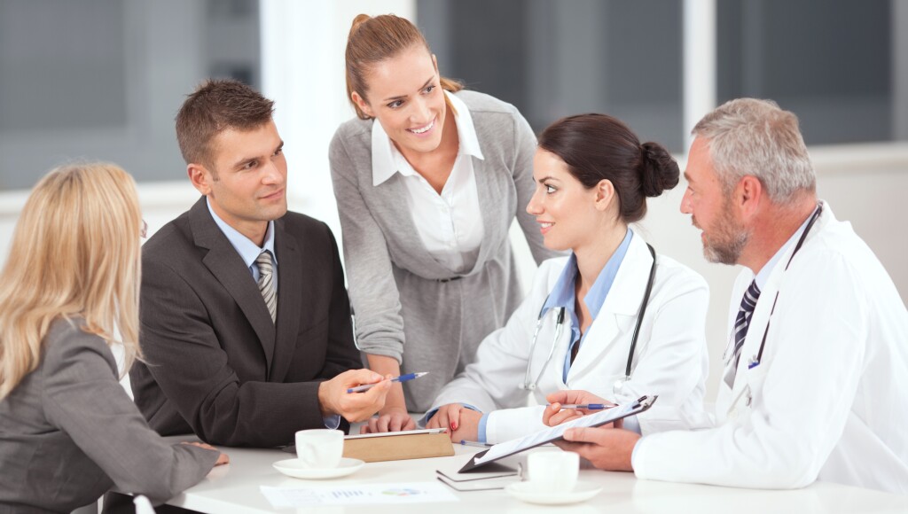 Doctors on business meeting.