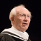 Gordon B. Hinckley addresses BYU-Idaho students in the BYU-Idaho Center.