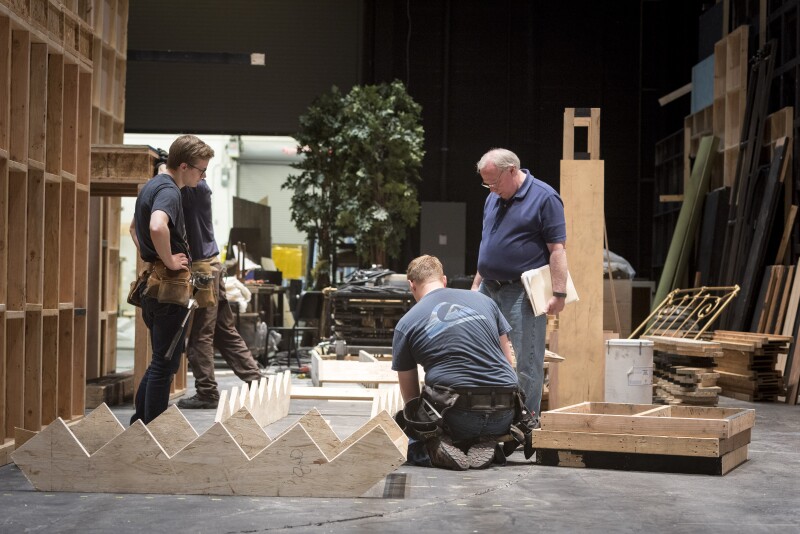 Behind-the-scenes of drama's upcoming play, "A Midsummer Night's Dream."